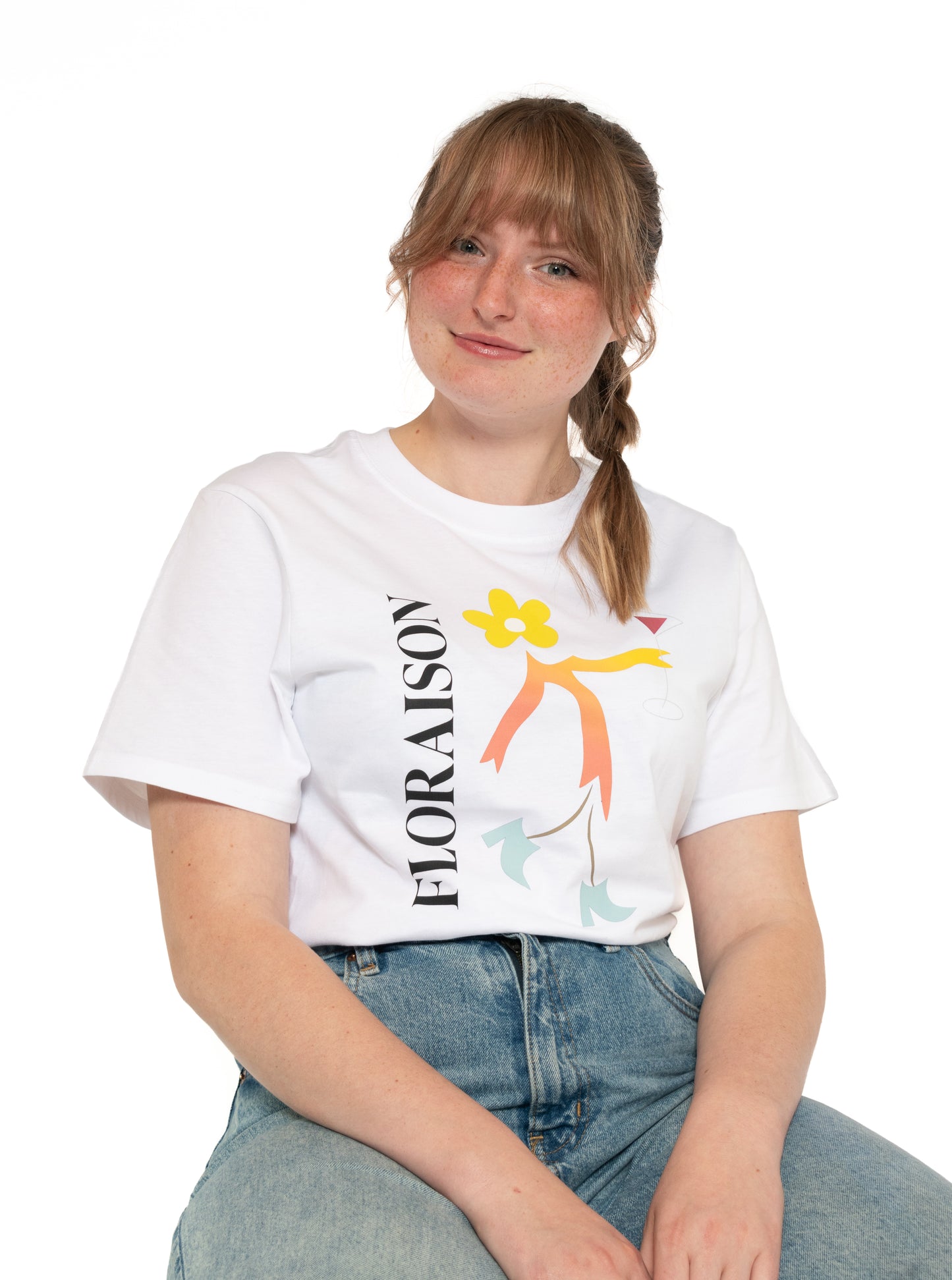T-shirt à manches courtes Fleur unisexe